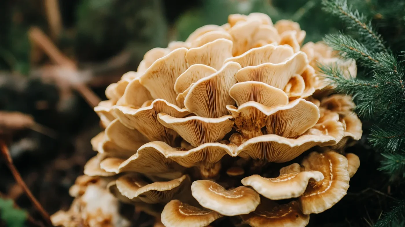 Vild Maitake svamp